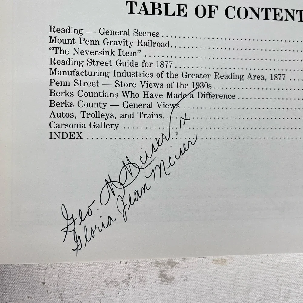 The Passing Scene Volume #5 George Meiser Berks County Reading Pa SIGNED
